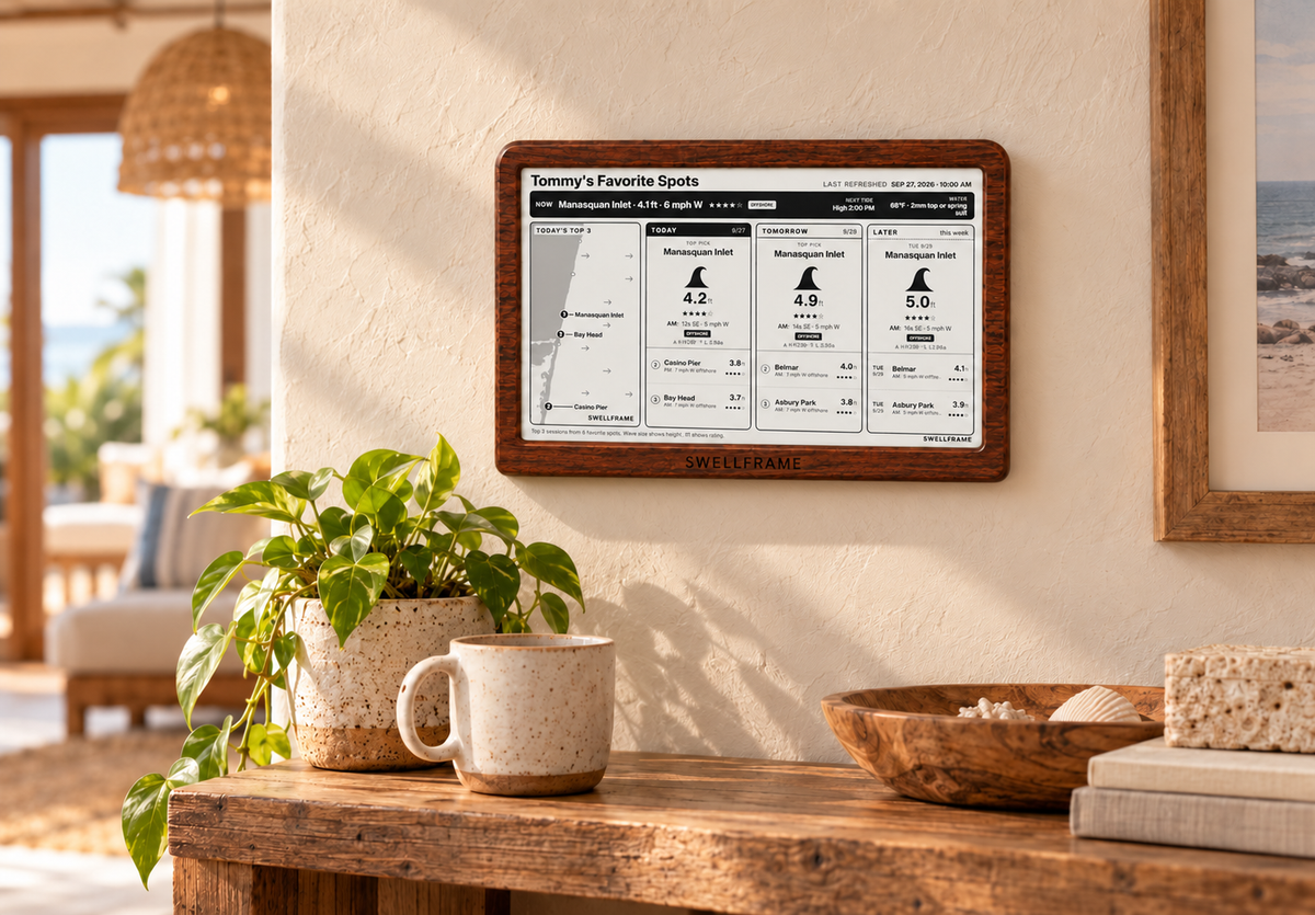 Swellframe Smart Multi-Sport Forecast Display