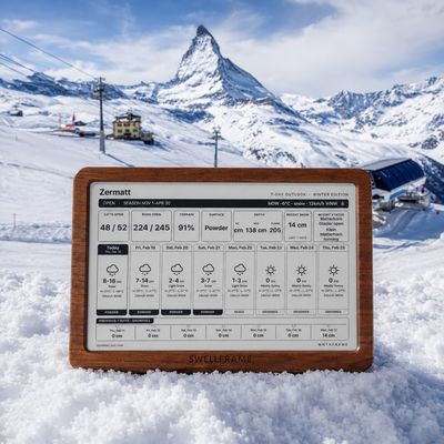 Swellframe Smart Multi-Sport Forecast Display