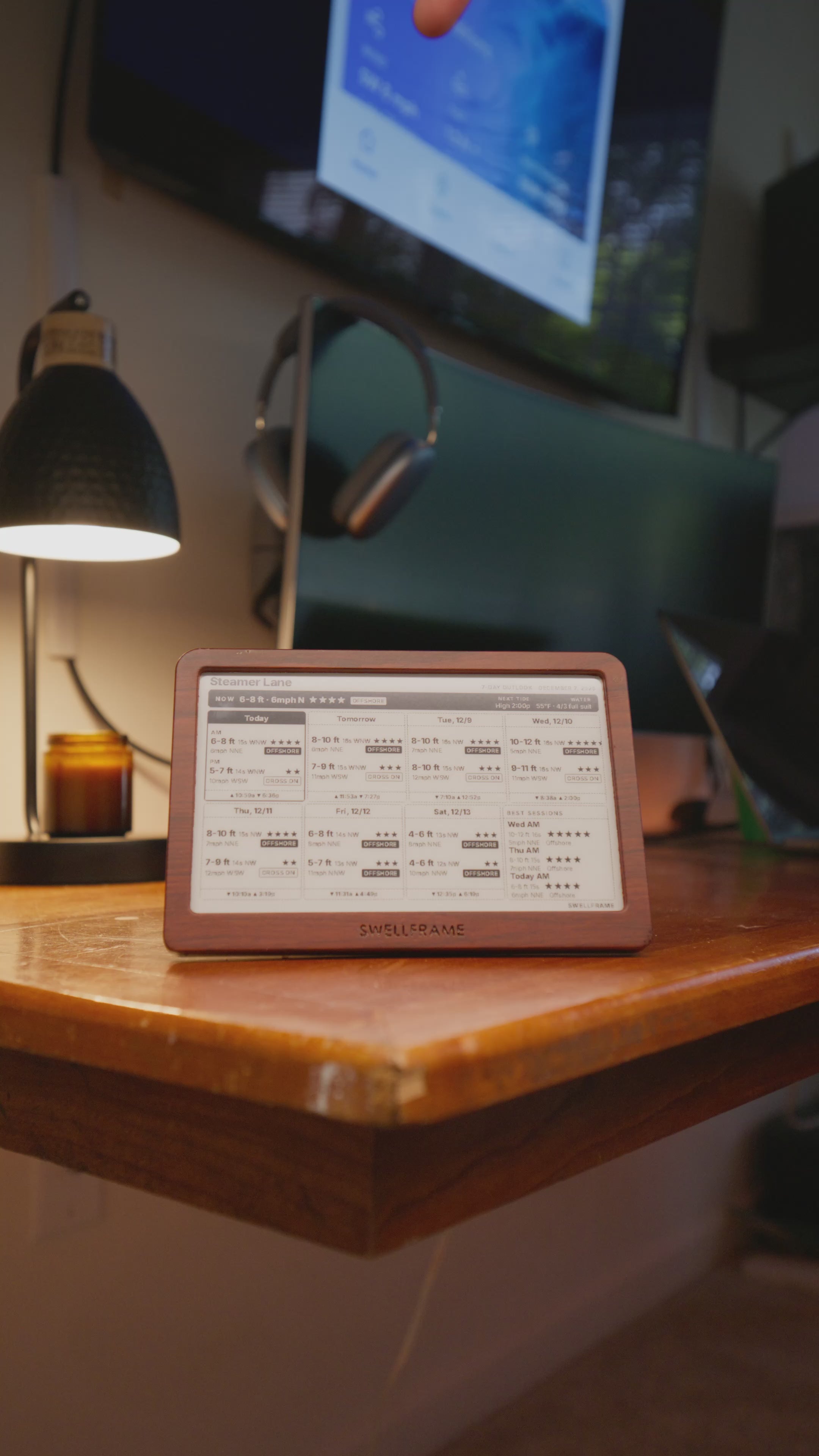 Swellframe Smart Multi-Sport Forecast Display
