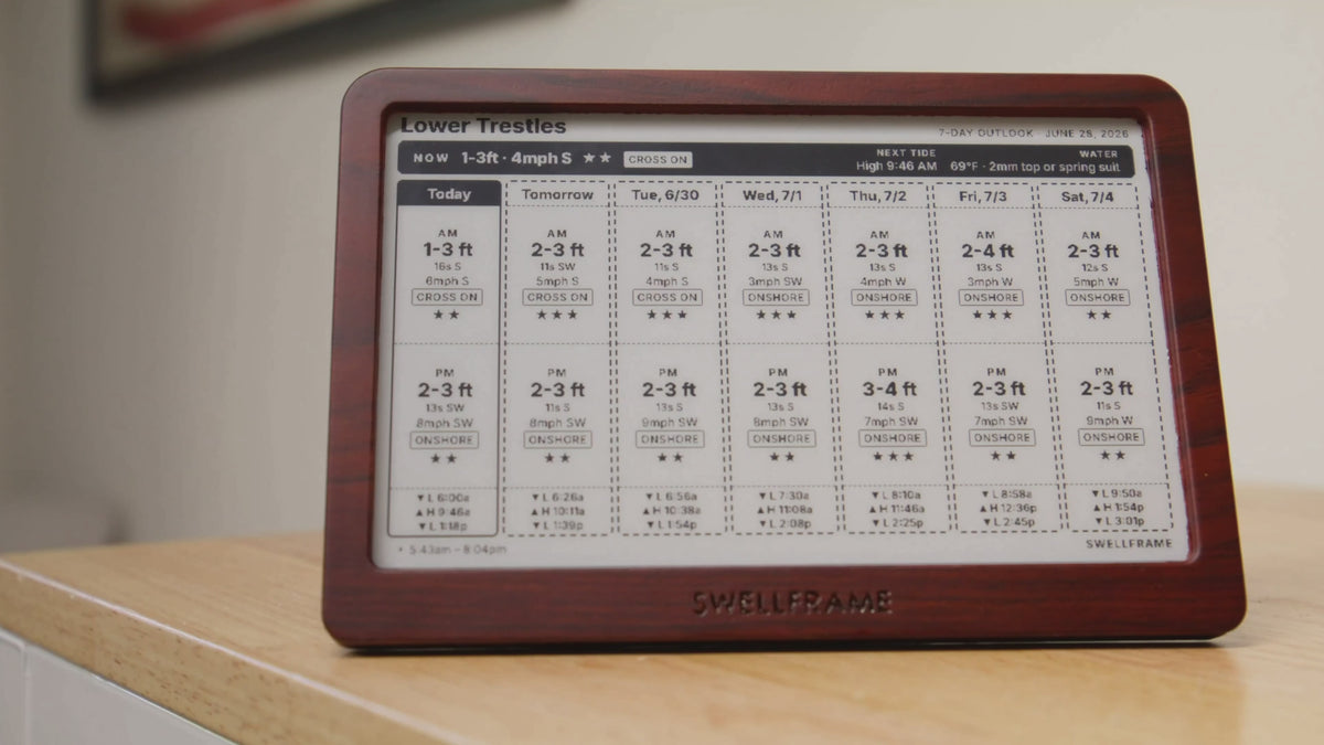 Load video: MNTNFRAME Smart Mountain Forecast Display